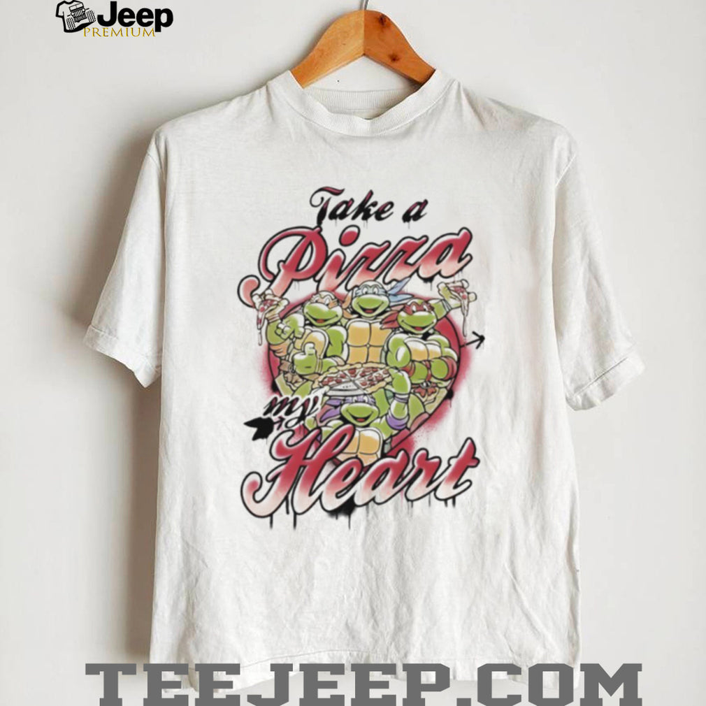 Take A Pizza My Heart Ninja Turtles Valentine’s T Shirt