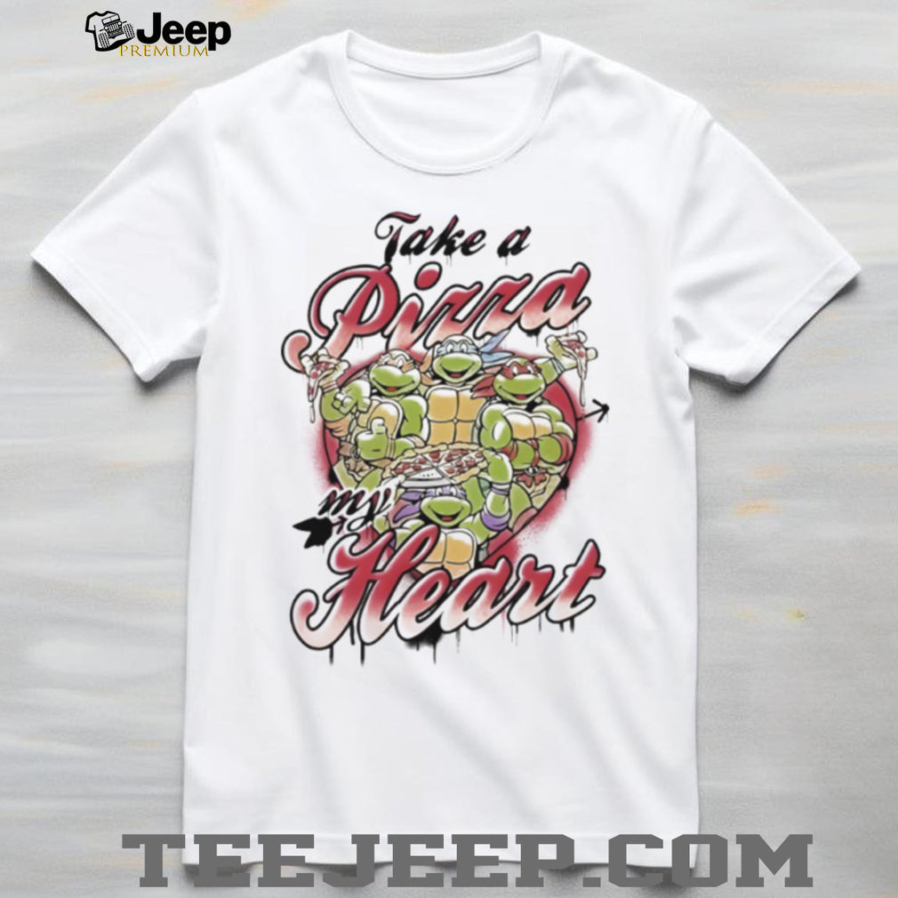 Take A Pizza My Heart Ninja Turtles Valentine’s T Shirt