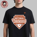 Texas Longhorns 2026 NCAA Softball Women’s College World Series Back-to-Back National Champions Logo Fanatics Black T-Shirt