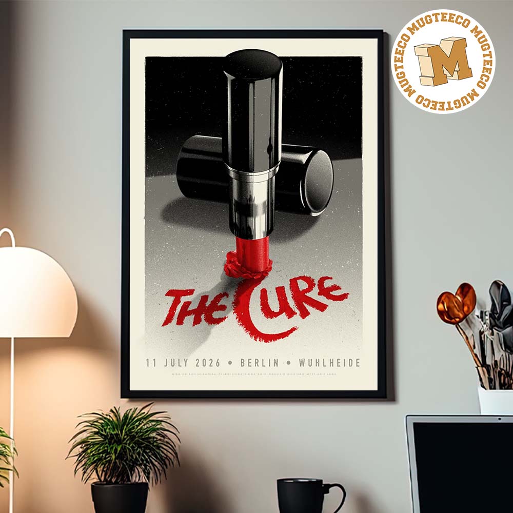 The Cure Berlin 2026 Event Poster At Wuhlheide On July 11 2026 Home Decor Canvas