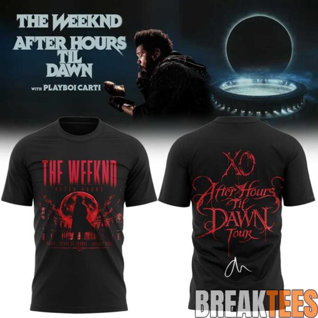 The Weeknd After Hours Til Dawn 2026 Stadium Tour Signature Limited T-Shirt