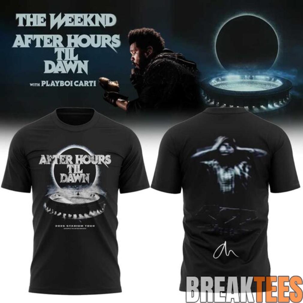 The Weeknd After Hours Til Dawn 2026 Stadium Tour Signature Limited T-Shirt