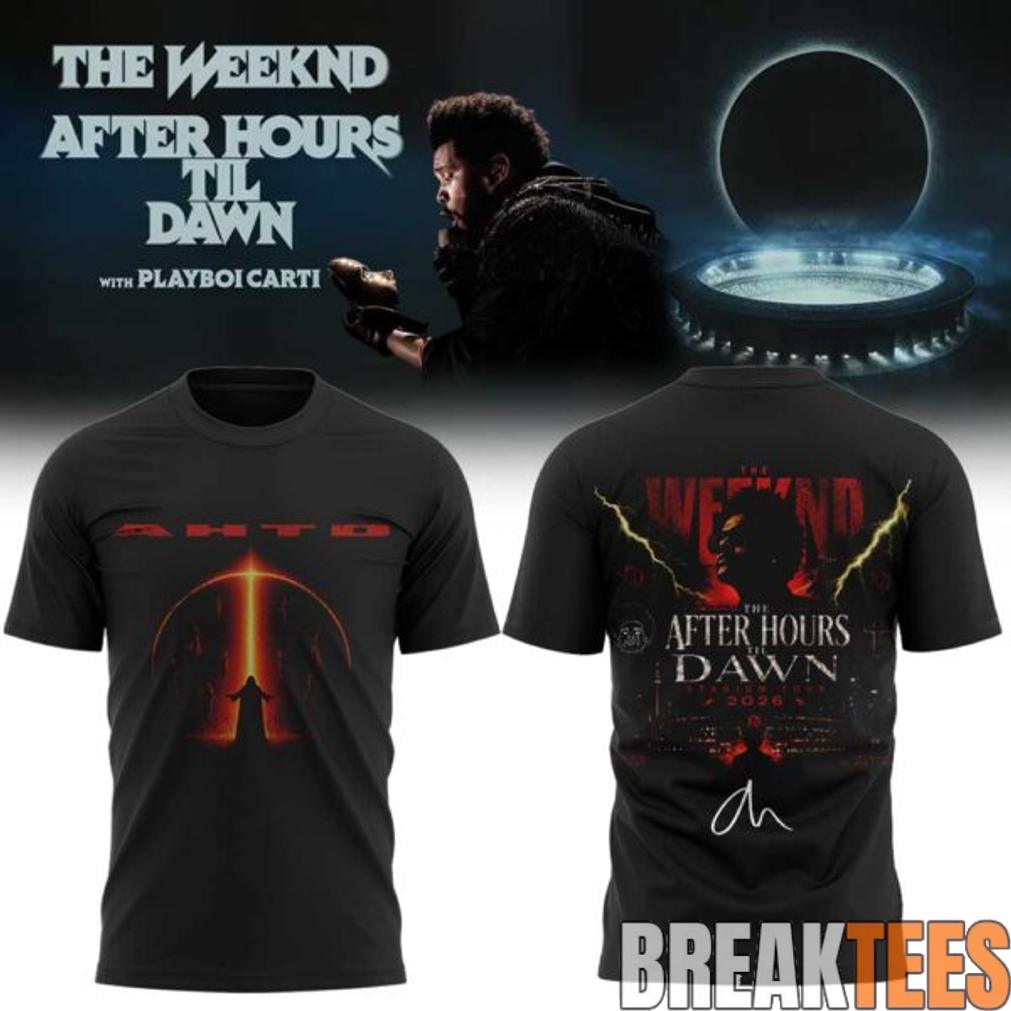 The Weeknd After Hours Til Dawn 2026 Stadium Tour Signature Limited T-Shirt