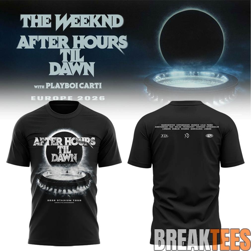 The Weeknd After Hours Til Dawn Tour T-Shirt