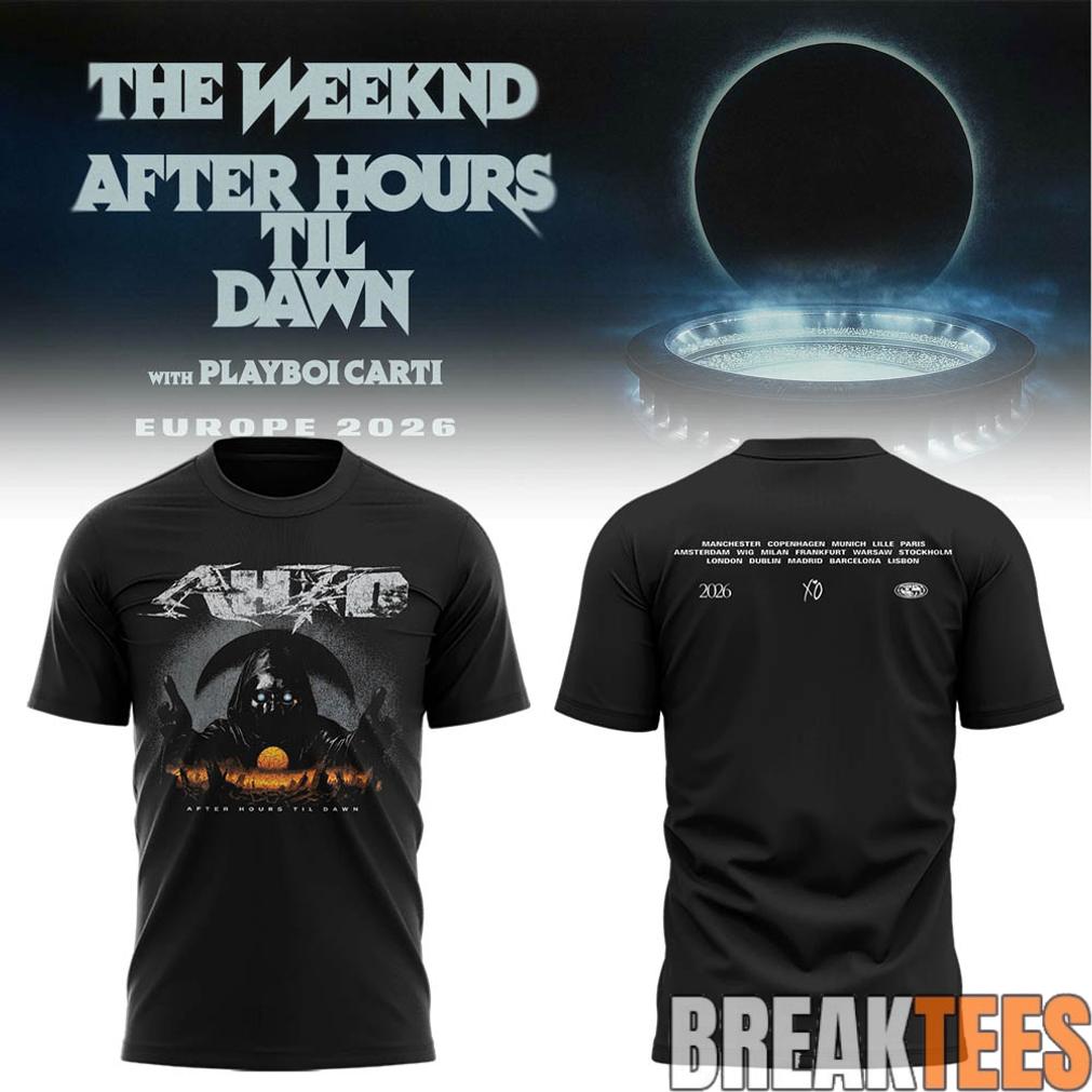 The Weeknd After Hours Til Dawn Tour T-Shirt