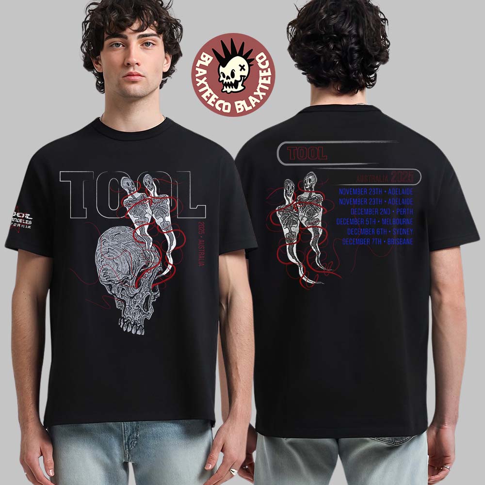 Tool 2025 Australia Tour With Dates Back Event T-Shirt