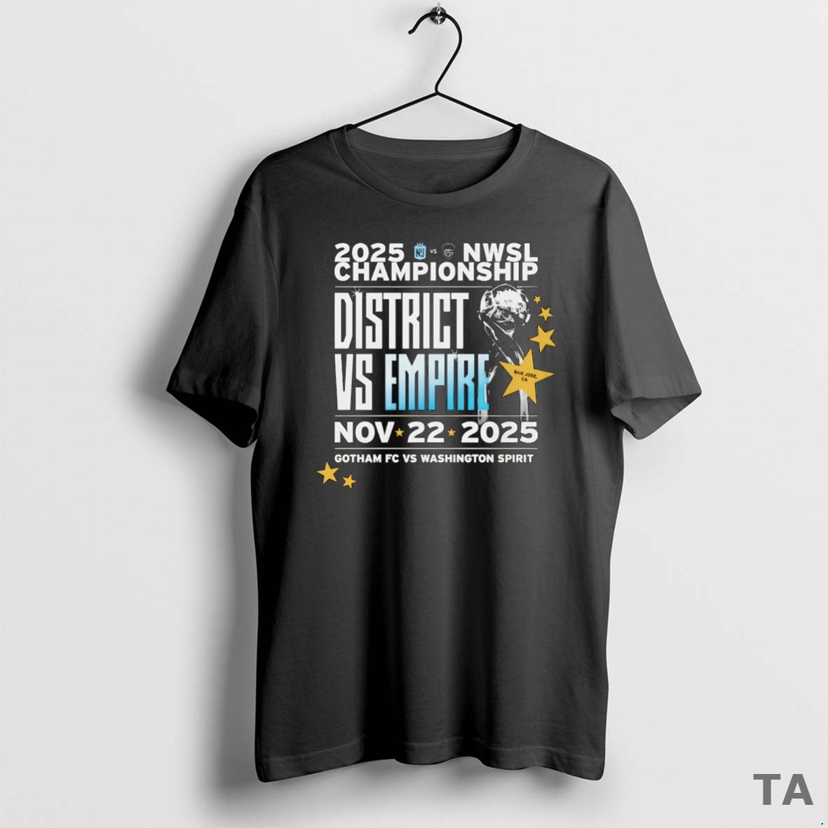 Top 2025 Nwsl Championship Gotham Fc Vs Washington Spirit Trophy T Shirt Sweater