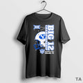 Top Byu Cougars 2025 Big 12 Football Championship Vertical Helmet T Shirt Sweater