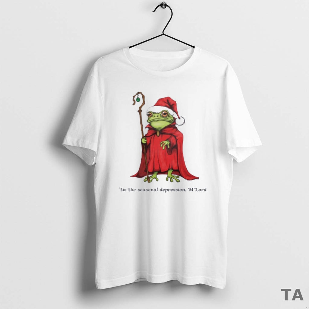 Top Christmas Wizard Frog Tis The Seasonal Depression Mlord T Shirt Sweater