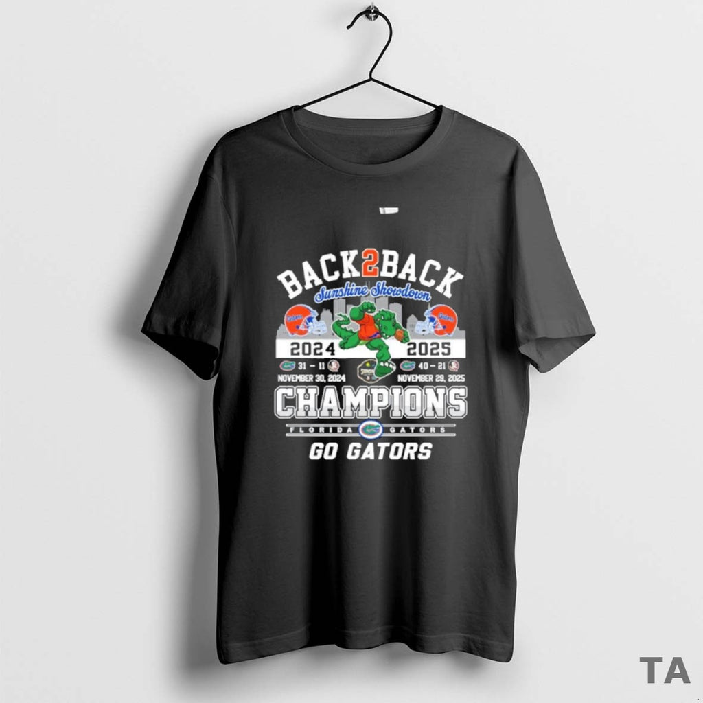 Top Florida Gators Beat Seminoles Again Sunshine Showdown Champions Back 2 Back T Shirt Sweater