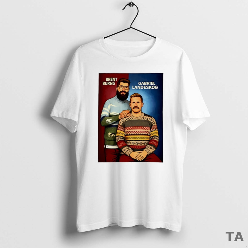 Top Gabriel Landeskog And Brent Burns Step Brother Cartoon Circle T Shirt Sweater
