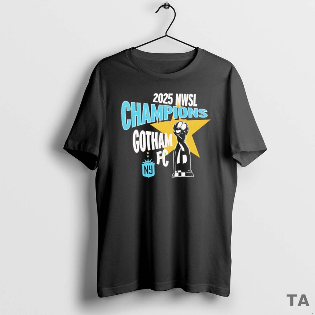 Top Gotham Fc 2025 Nwsl Champions Trophy Cup T Shirt Sweater