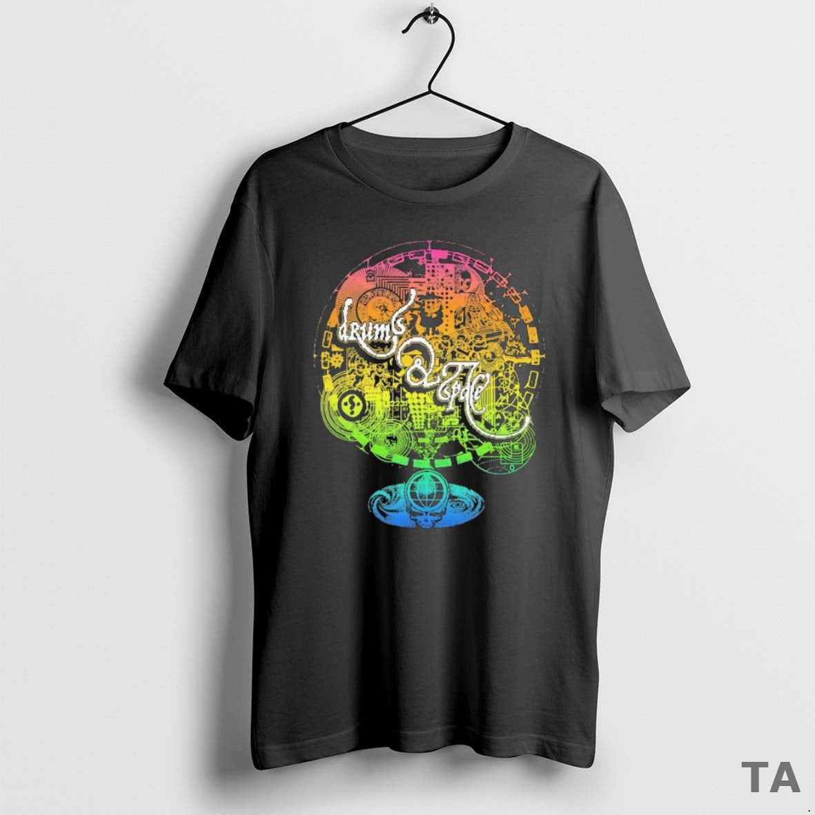 Top Grateful Dead Drums Space Rainbow Gradient T Shirt Sweater