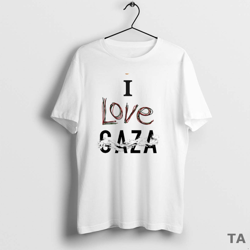 Top I Love Gaza Circle T Shirt Sweater