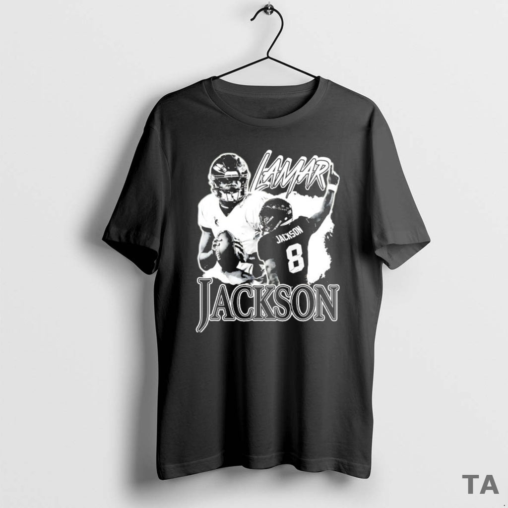 Top Lamar Jackson Baltimore Ravens Quarterback Graphic T Shirt Sweater