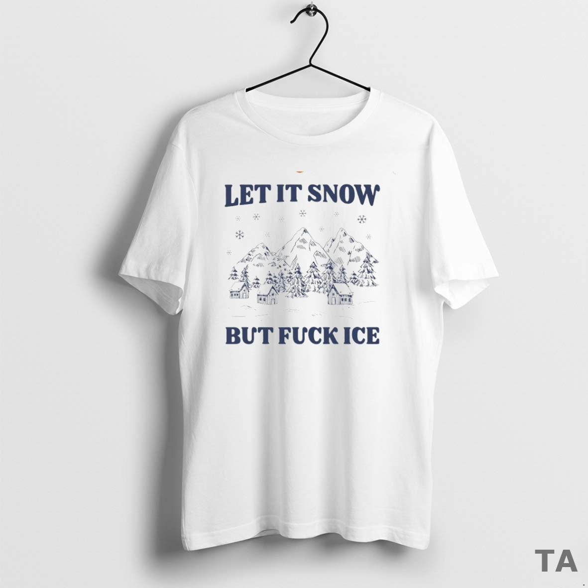 Top Let It Snow But Fck Ice Circle T Shirt Sweater