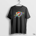 Top Oklahoma City Thunder Logo Lights Merry Christmas T Shirt Sweater