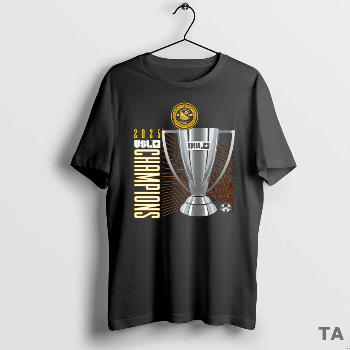 Top Pittsburgh Riverhounds Sc 2025 Usl Championship Final Champions Trophy T Shirt Sweater
