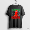 Top Santa Hat Octopus Merry Octomas Ugly Christmas T Shirt Sweater