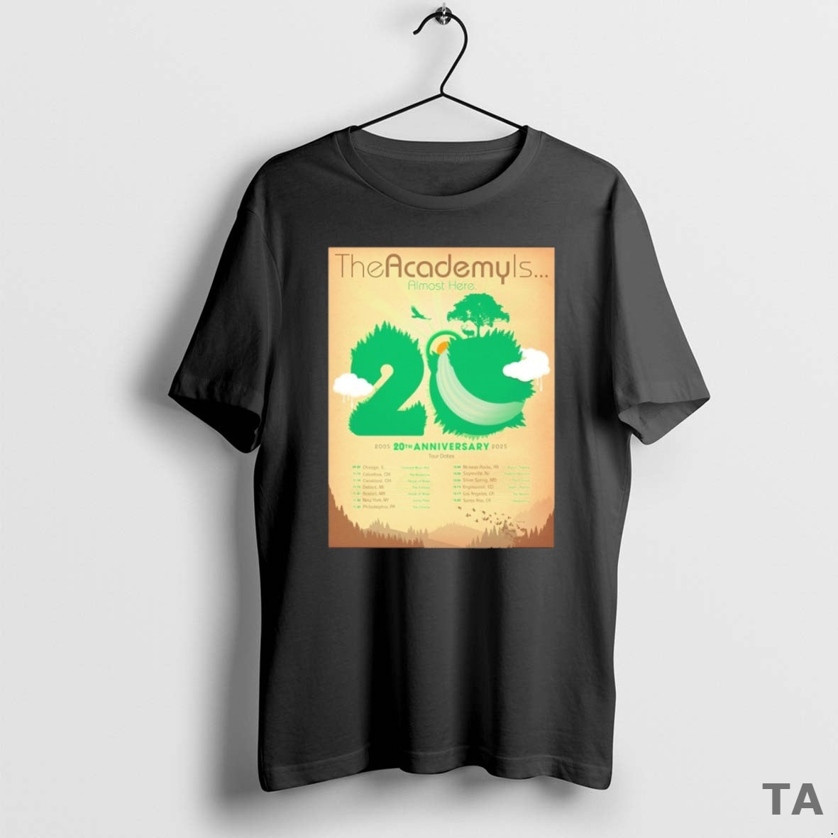 Top The Academy Is 20 Year Almost Here Anniversary Tour 2025 2026 T Shirt Sweater