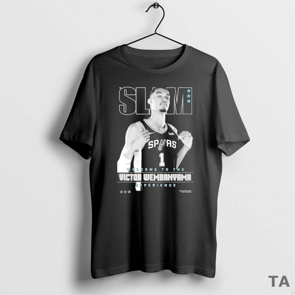 Top Welcome To The Victor Wembanyama Experience San Antonio Spurs Nba Slam T Shirt Sweater