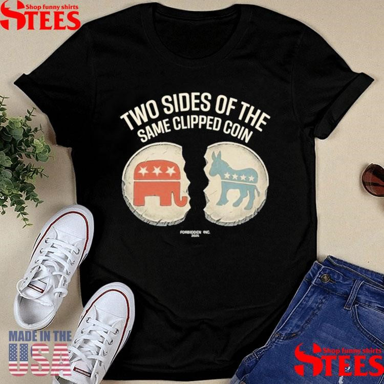 Two Sides Of The Same Clipped Coin T-Shirts