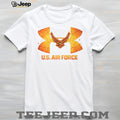 U.S. Air Force Wings Fire Texture Sport Graphic T Shirt