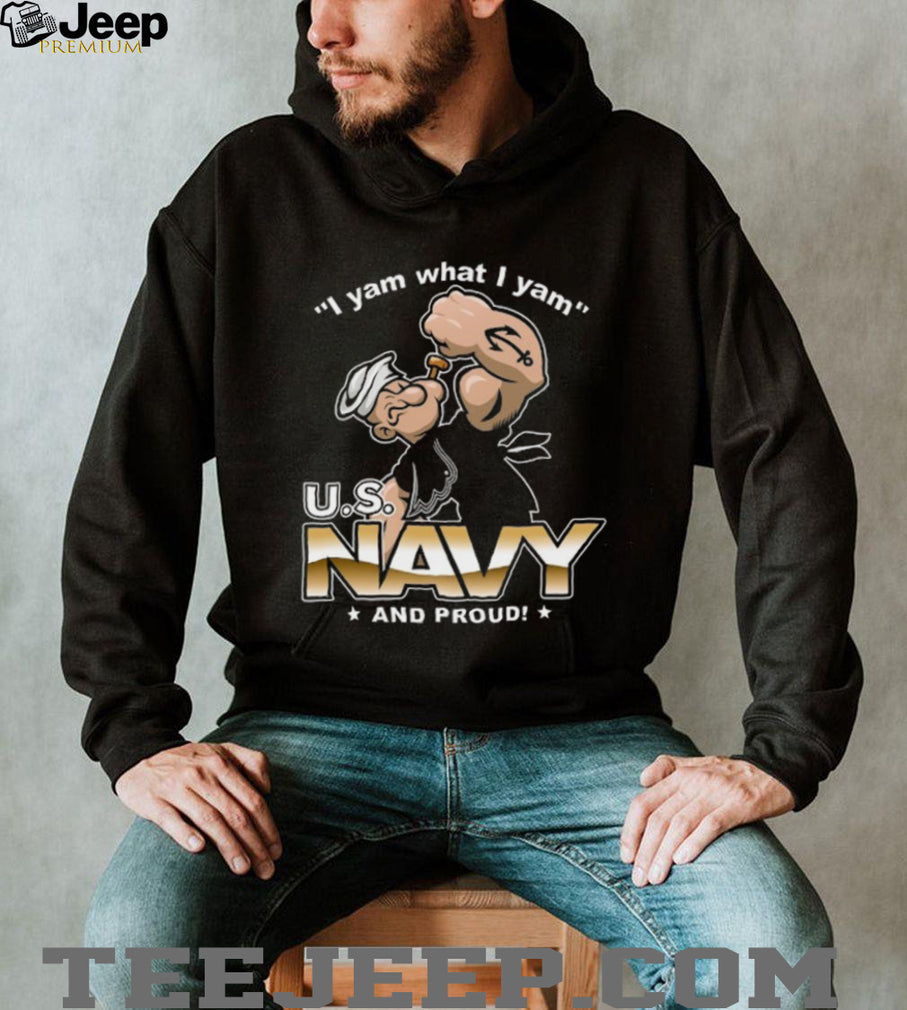 US Navy And Proud Popeye The Sailor Man Graphic T Shirt