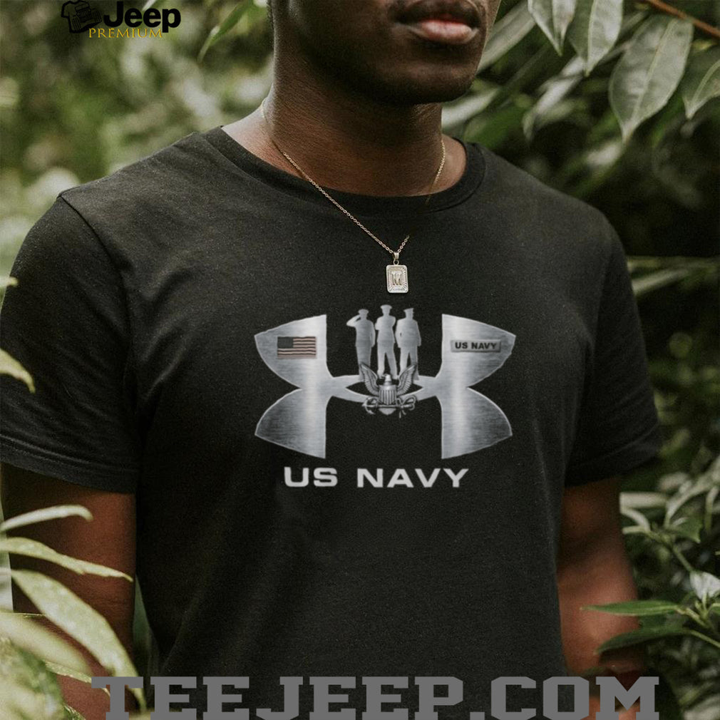 US Navy Military Salute Patriotic Logo Graphic T Shirt