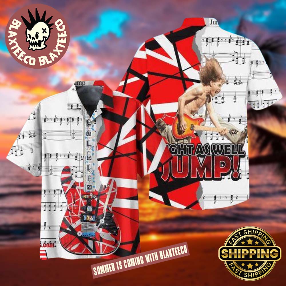 Van Halen Might As Well Jump Eddie Van Halen Signature Guitar Hawaiian Shirt 2025