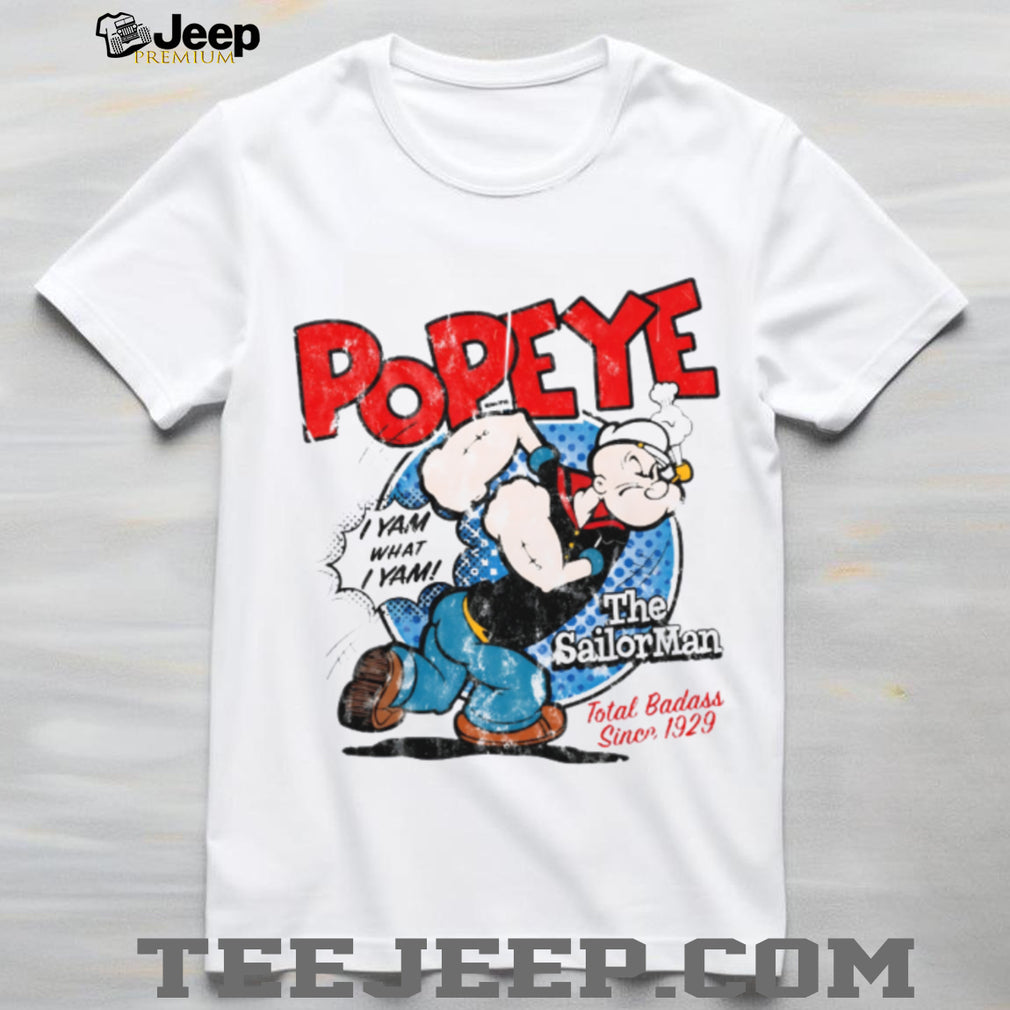 Vintage Popeye The Sailor Man “I Yam What I Yam” Classic Cartoon Tee
