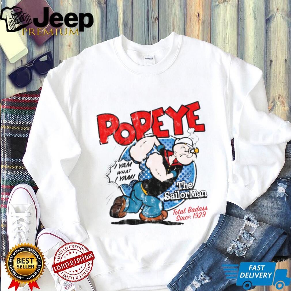 Vintage Popeye The Sailor Man “I Yam What I Yam” Classic Cartoon Tee