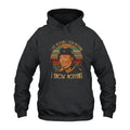 Vintage Sergeant Schultz I Know Nothing I See Nothing I Hear Nothing Hoodie