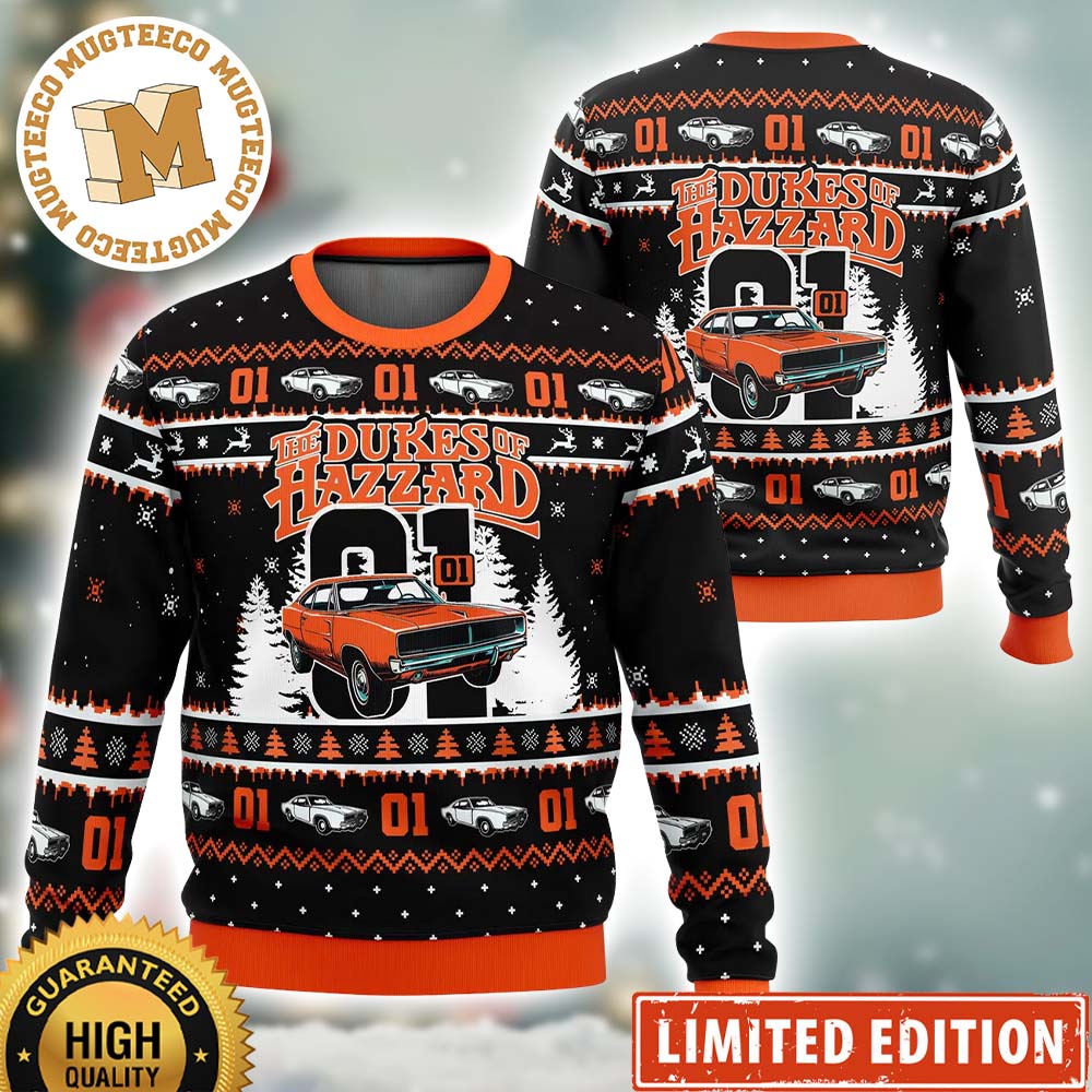 Zero One The Duke of Hazzard Ugly Christmas Sweater
