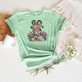 Floral Leopard Bunny T-Shirt