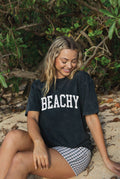 Beachy Mineral Washed Graphic Top
