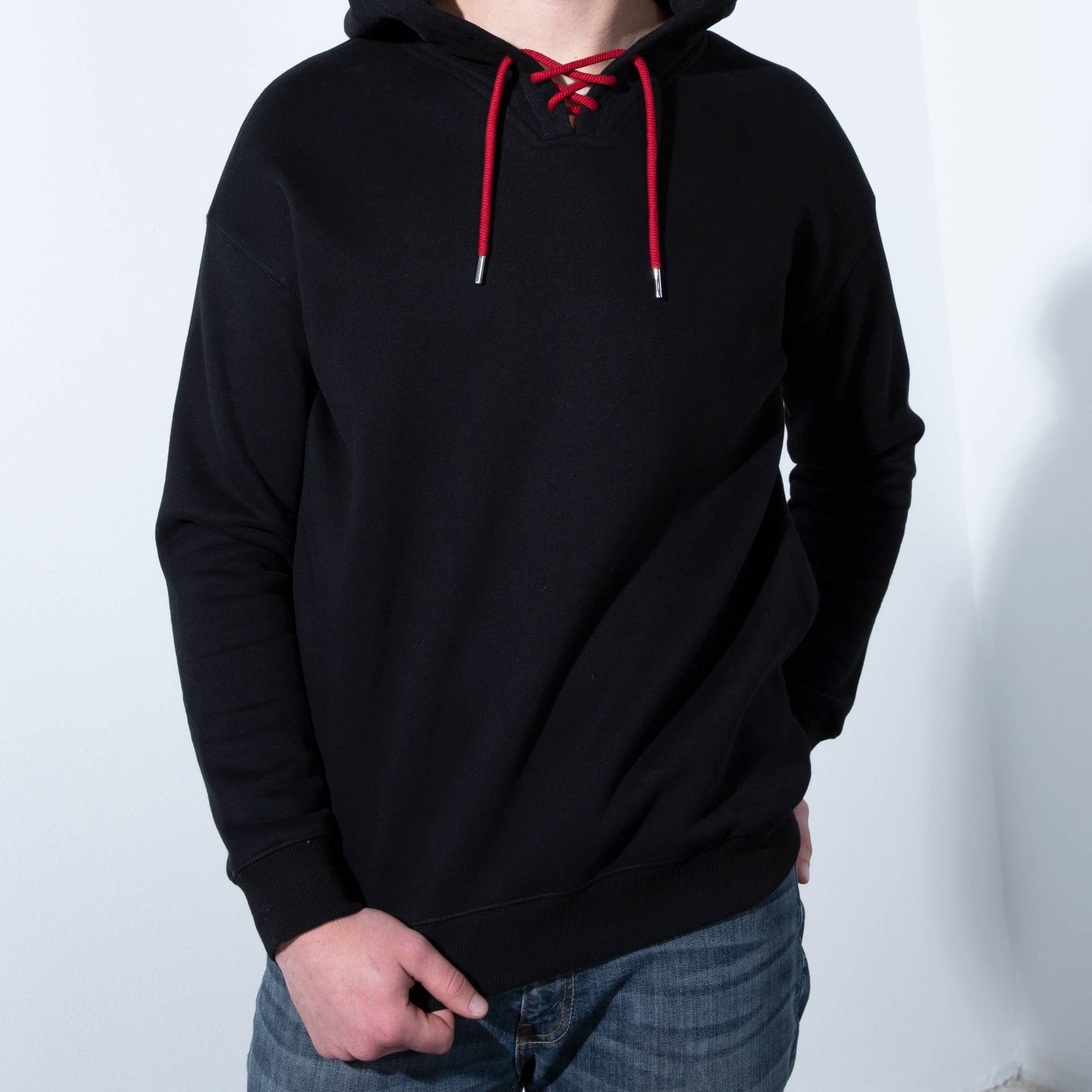 Blank Hoodie Heavy Blend W/Colored Drawstring-Build Hoodie