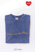 Forever Chasing Sunsets Plus Mineral Graphic Top
