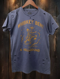 Whiskey Bent & Hellbound Distressed Tee