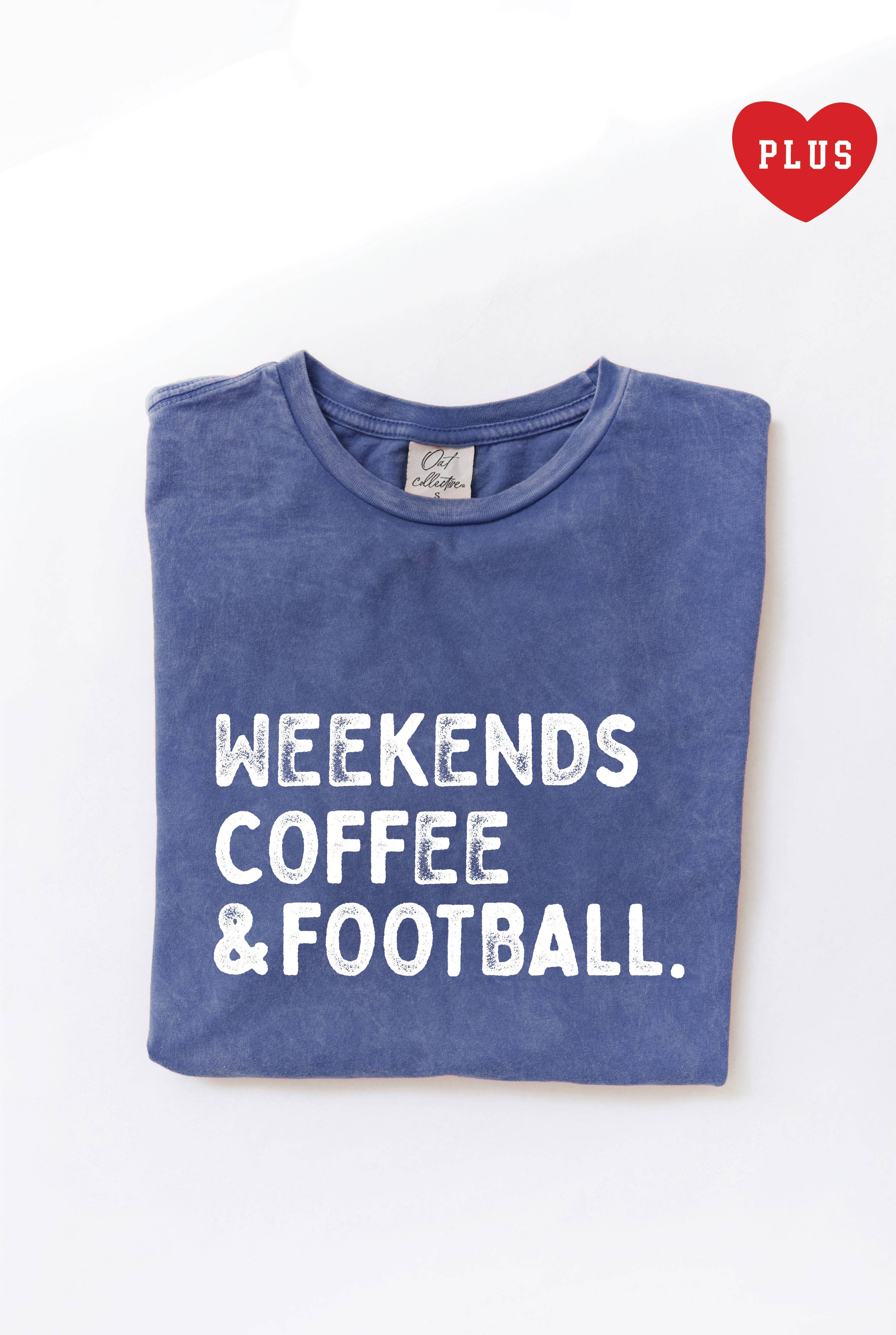 Weekends Coffee Football Plus Mineral Graphic Top