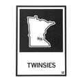 Twinsies, Minnesota Outline Postcard