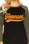 Tennessee Puff Graphic Raglan Tshirts