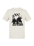 Wild Alaska Bear Silhouette Design Men's T-Shirt