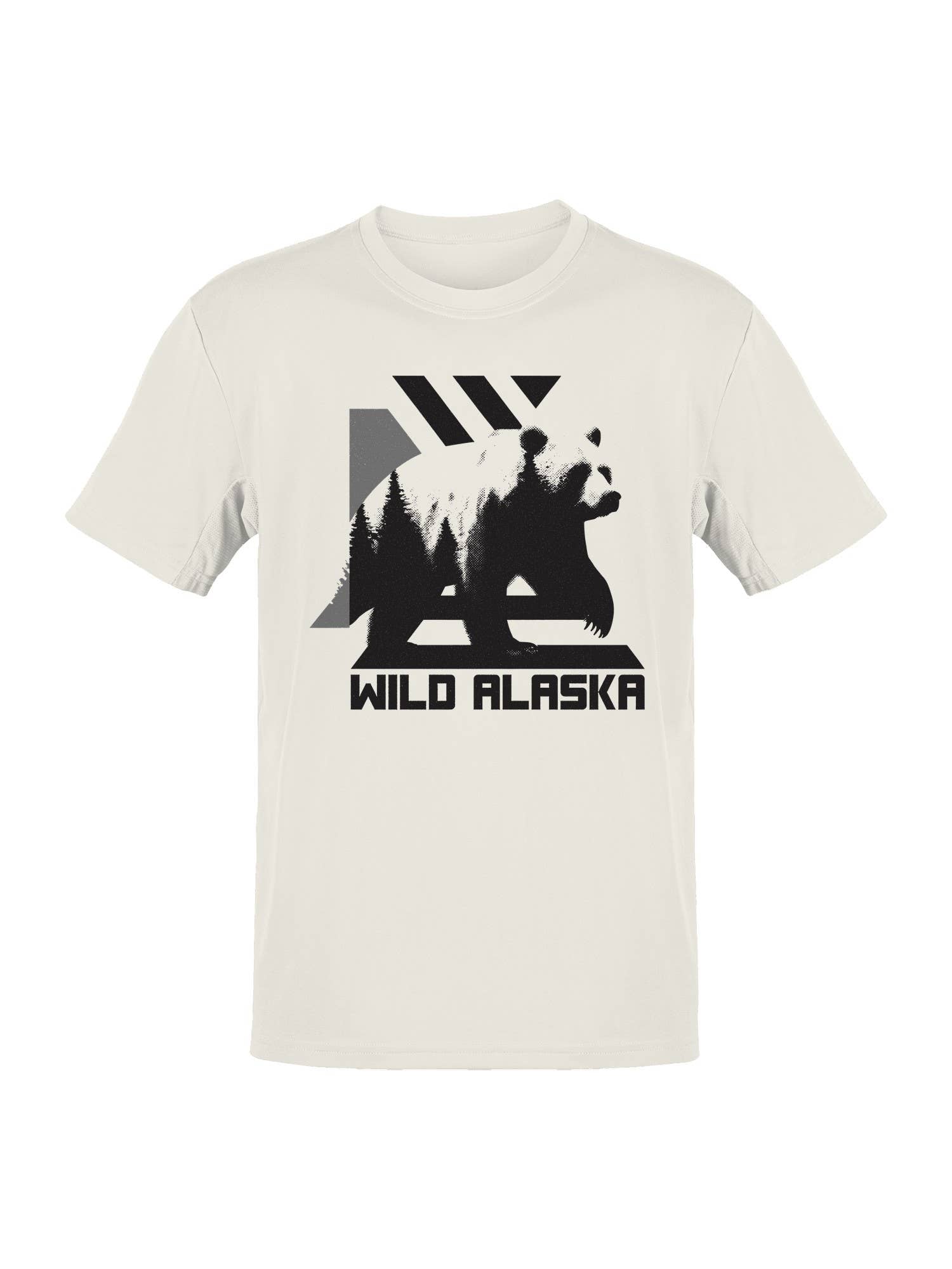 Wild Alaska Bear Silhouette Design Men's T-Shirt