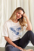 America the Beautiful Mineral Washed Graphic Top