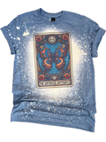 Antisocial Butterfly - Tarot Card Bleached Tee