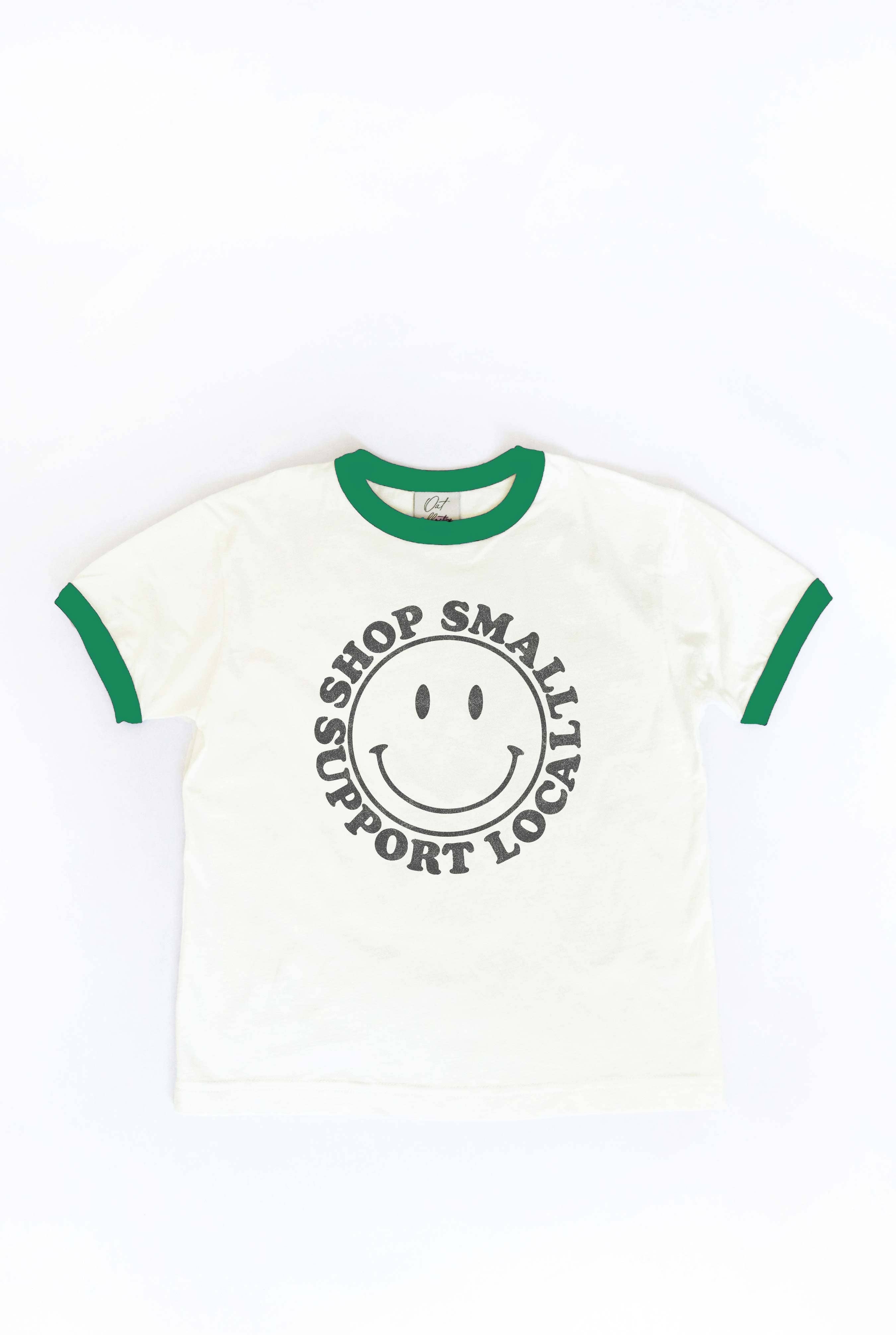Shop Small Support Local Toddler Unisex Ringer Top
