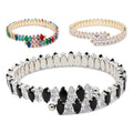 Colorful Marquise Cz Cuff Bracelets
