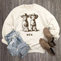 Western Goats Meh Graphic Sweatshirt