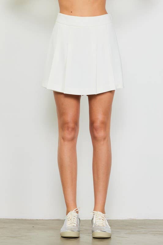 Box Pleat Skort